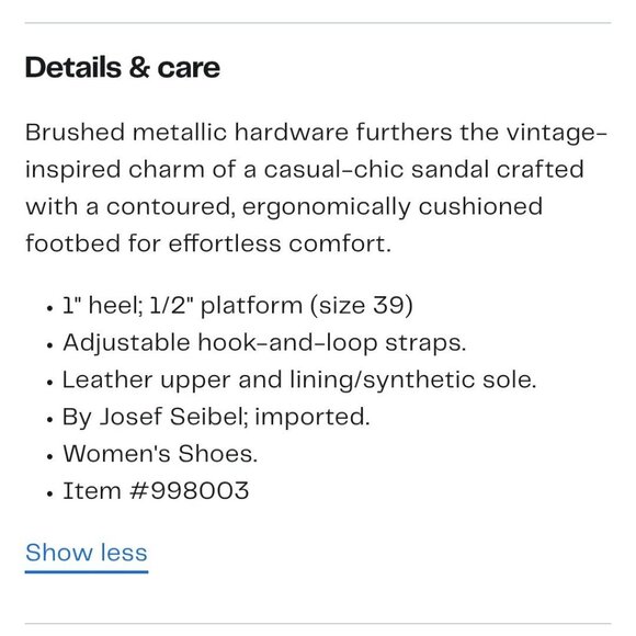 Josef Seidel Tonga '04 Sandal Cork Leather Comfort Hook And Loop Closure Size 39 - Picture 10 of 10